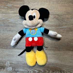 Disney Mickey Mouse Talking Plush Toy - Black, Blue, Red, Yellow, White
